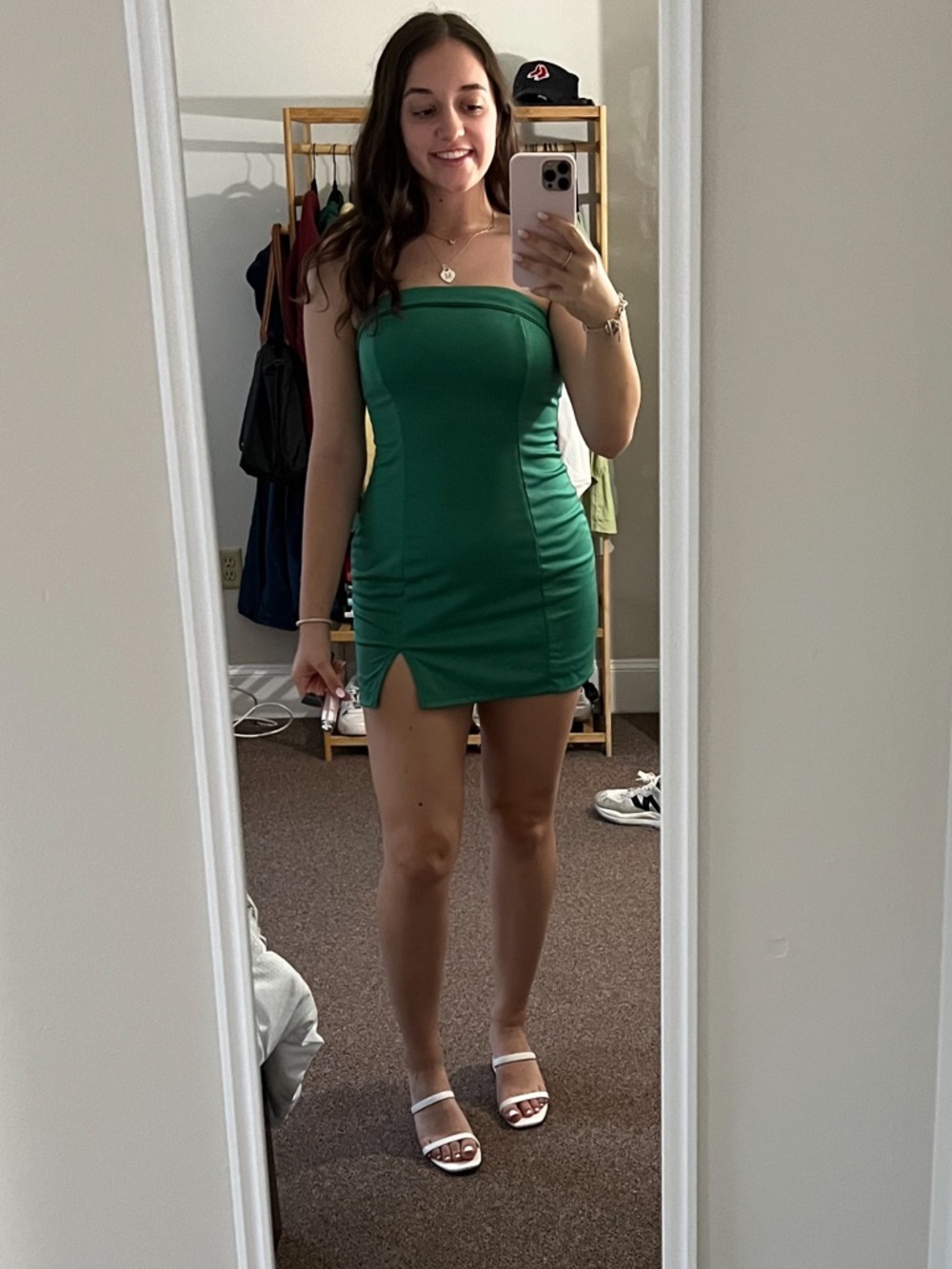 Pacsun green Strapless Bodycon Dress